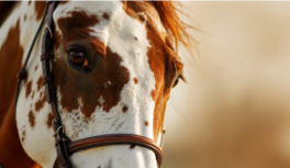 rosto de um cavalo paint horse