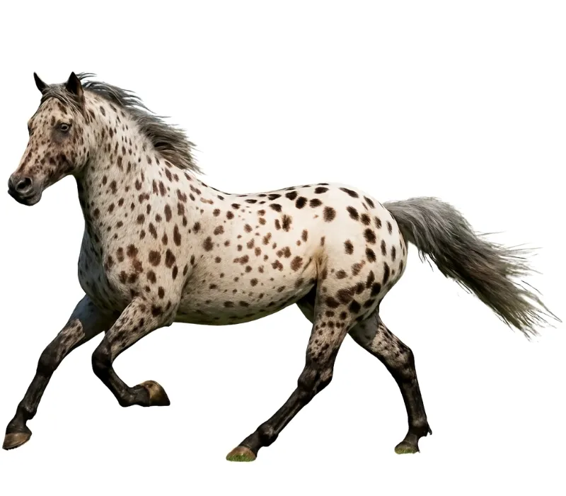 cavalo com a pelagem persa