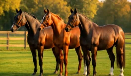 Warmbloods europeus em conformação — raças do hipismo olímpico